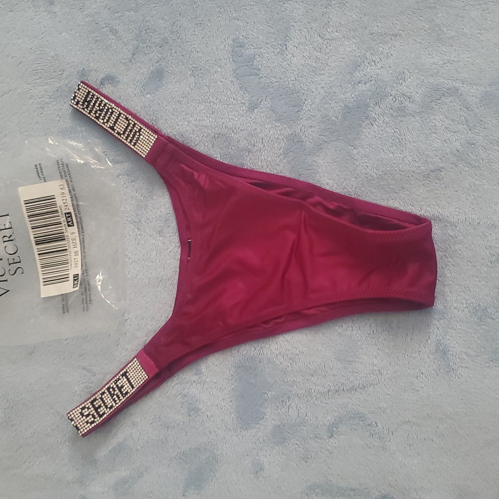 VERY SEXY Shine Strap Brazilian Panty Sz Small